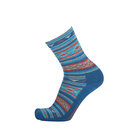 Point 6 Taos Extra Light 3/4 Crew Women's Sock, Deep Teal, Large 2872-252-07