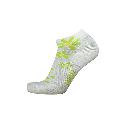 Point 6 Wildflower Extra Light Mini Women's Sock, White/Super Lime, Small 2831-112-05