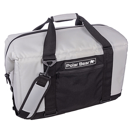 Polar Bear Coolers 48 Pack Original Nylon Soft Cooler, Silver, PB487