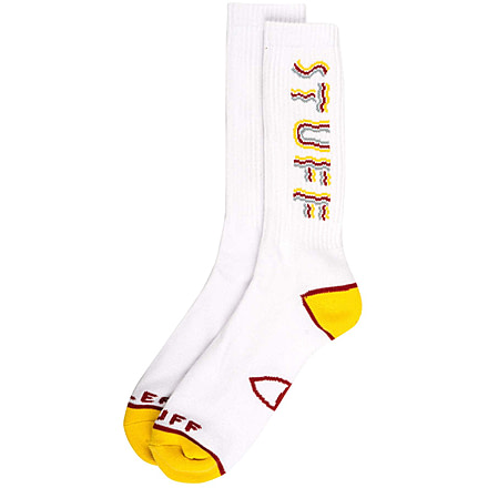 Poler Baconic Socks, White, One Size, 213ACUSK07-White-O/S