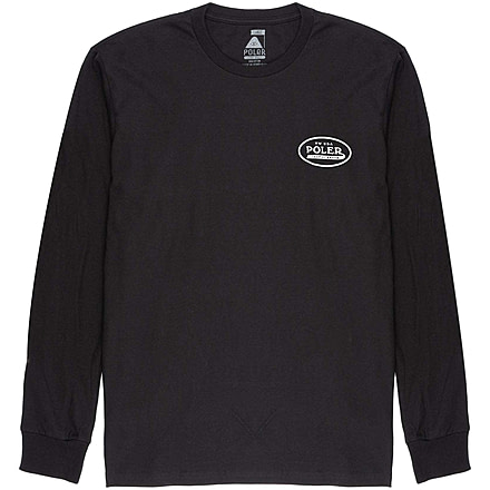 Poler Brand Brand Long Sleeve Shirt, Small, Black, 214APM2204-Black-S