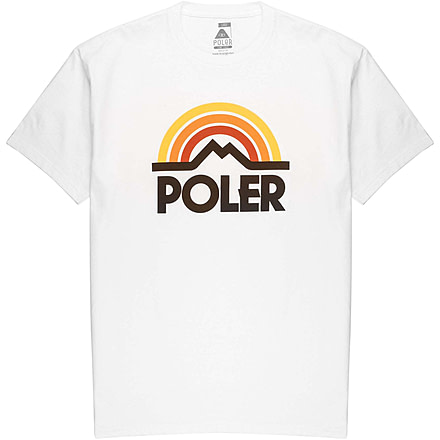 Poler Mountain Rainbow T-Shirt, 2XL, White, 213APM2011-White-XXL