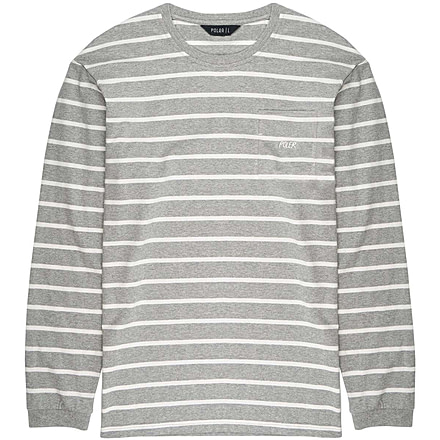 Poler Rufus Knit Long Sleeve Shirt, Large, Gray, 214APM3501-Gray-L