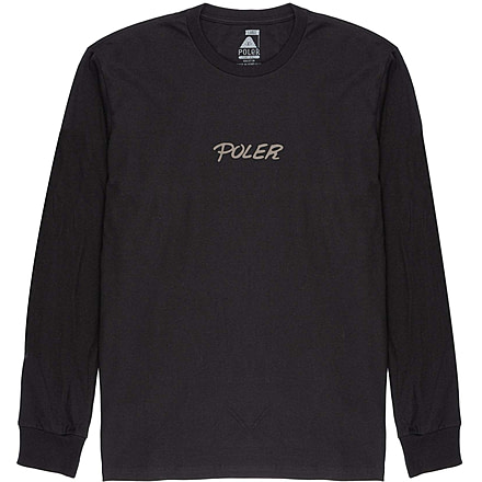 Poler Spiral LS Shirts, Small, Black, 214APM2203-Black-S