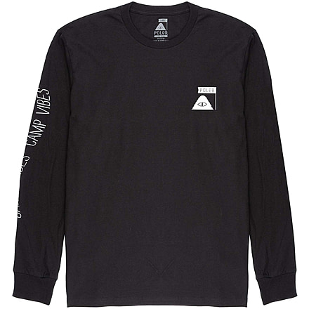 Poler Summit LS Shirts, 2XL, Black, 214APM2201-Black-XXL