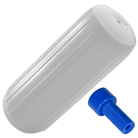 Polyform U.S. HTM-1 Fender 6.3in x 15.5in - White w/Adapter, HTM-1-WHITE