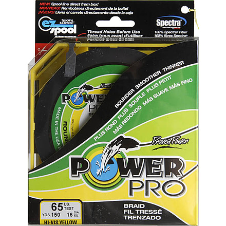 Power Pro Braided Line Yellow 150 yds. - 65 lb. Test, Yellow 714055