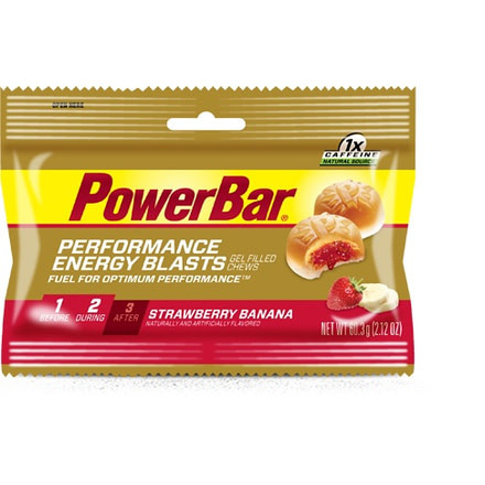 PowerBar Gel Blasts Strawberry Banana Energy Chews-12 Pack