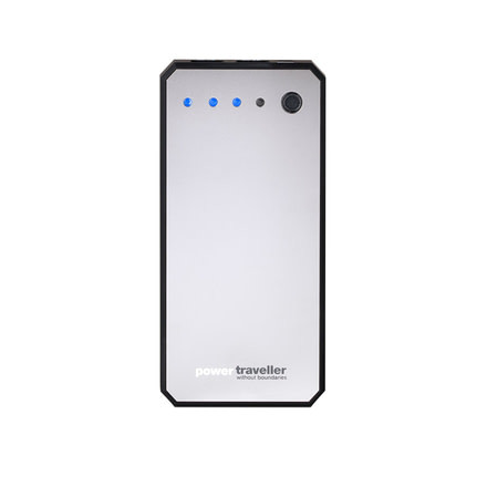 PowerTraveller Discovery Compact Charger, Black/Chrome, 5.3 x 2.5 x .59 in PTL-DISC001