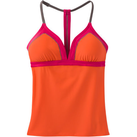 prAna Aleka Tankini - Women's -Electric Orange-X-Small