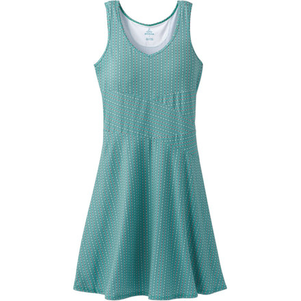prAna Amelie Dress - Women's -Aquamarine Parade-X-Small