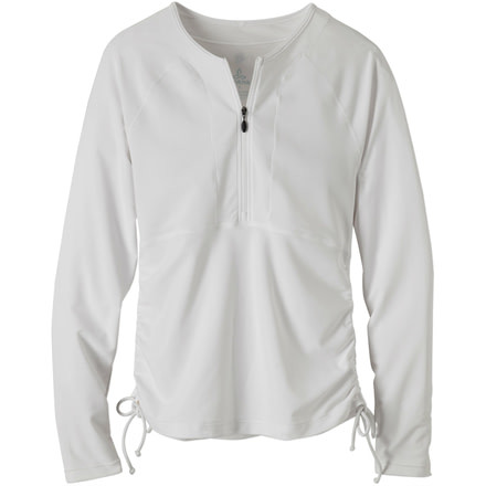 Arwyn Long Sleeve Sun Top - Womens -White-Large