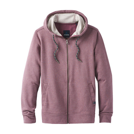 prAna Asbury Full Zip Hood Mens, Thistle Heather, Medium, M21181325-THHT-M