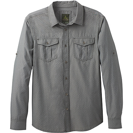 prAna Ascension Long Sleeve Shirt - Men's-Dark Olive-Medium