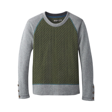 prAna Aya Women's Sweater, Cargo Green, XL, W23170260 - CAGR-XL