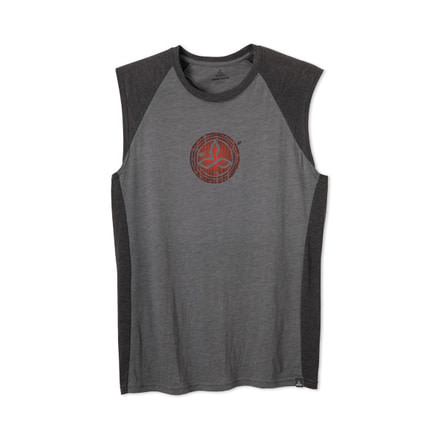 prAna Bamboo Sleeveless Tee - Men's-Charcoal-Small