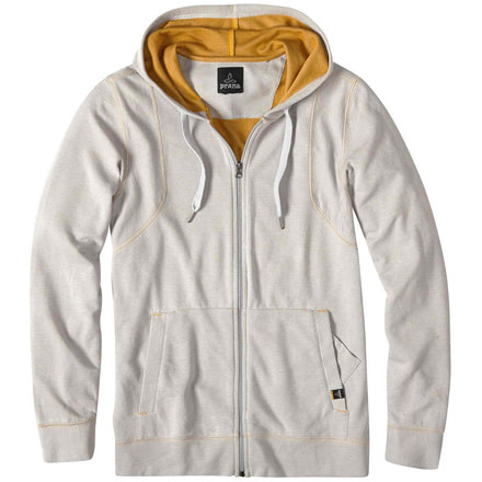 prAna Barringer Full Zip - Men's-Silver-Small