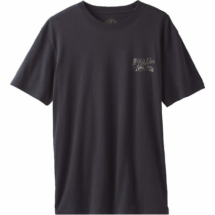 prAna Basin T-Shirt - Mens, Large, Black, M13180571-BLK-L