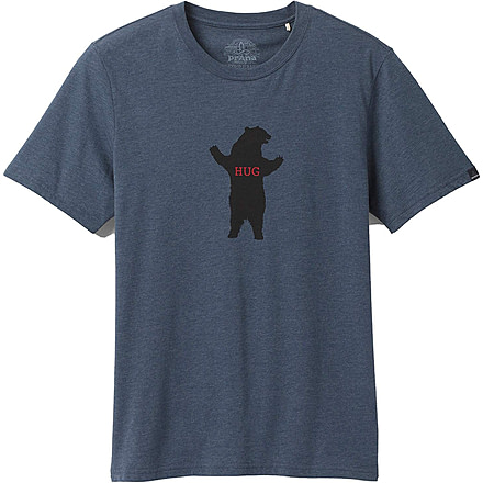 prAna Bear Squeeze Journeyman T-Shirt - Men's, Medium, Denim Heather, 1966311-401-SL-M