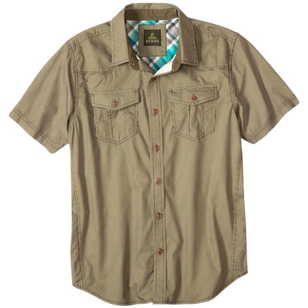 prAna Borla Short Sleeve Shirt - Men's-Cargo Green-X-Large