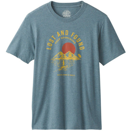 prAna Bradhaw T-Shirt - Mens, Blue Note Heather, Small, M13190644-BNHT-S