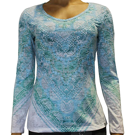 prAna Braiden Long Sleeve Top - Women's-Retro Teal-X-Small