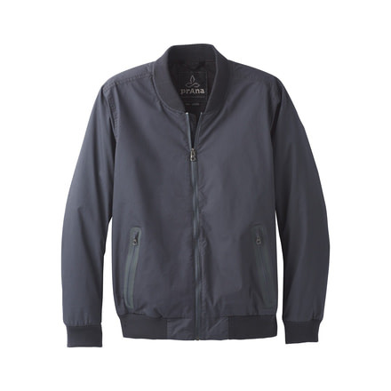 prAna Brookridge Bomber Jacket Mens, Coal, Large, M21181308-COAL-L