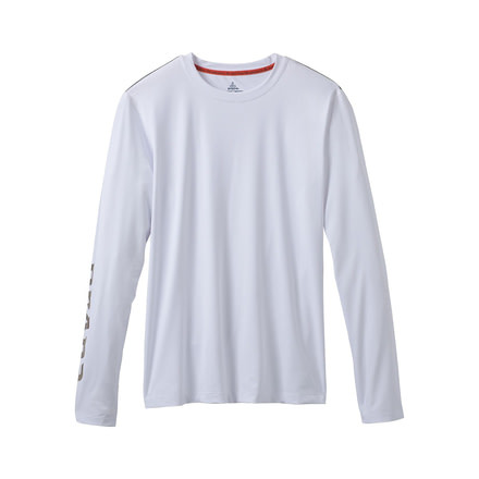 prAna Calder Long Sleeve - Mens, White Logo, Large, M2CALL115 -110-L