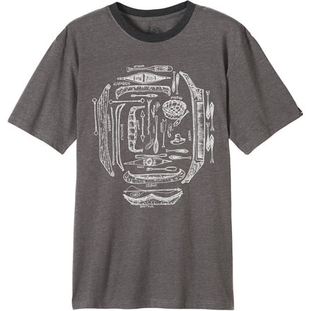 prAna Canoe'N T-Shirt - Men's-Charcoal-Small
