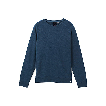 prAna Cardiff Fleece Crew - Men's, Extra Large, Dark Sky Heather, 1967981-400-ST-XL