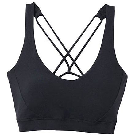 prAna Chakara Bra Top - Womens, Black, Large, 1972241-001-L