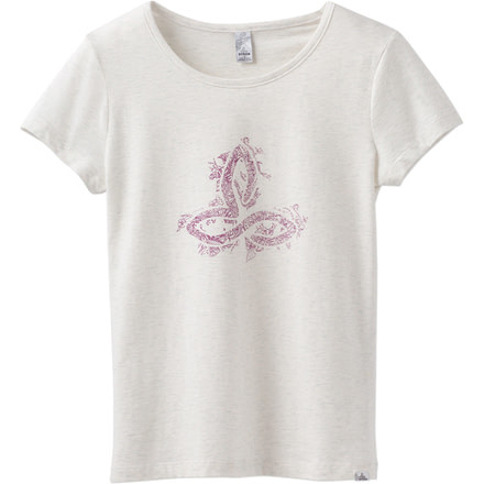 prAna Climbing Tee - Women's, White Logo, Medium, W1PRAN316-WTLO-M
