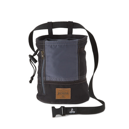 prAna Color Block Chalk Bag, Black, One Size, U6CBCB316-BLK-O/S