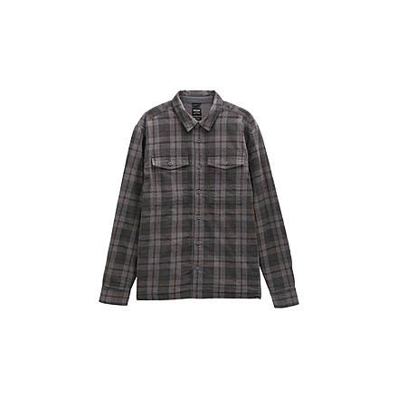 prAna Copper Skies Lined Flannel - Mens, Flint Heather, Extra Large, 1973721-020-XL