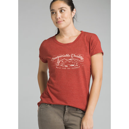 prAna Cozy Up T-shirt - Women's, Mulled Wine Heather, Medium, W13180737-MWHT-M