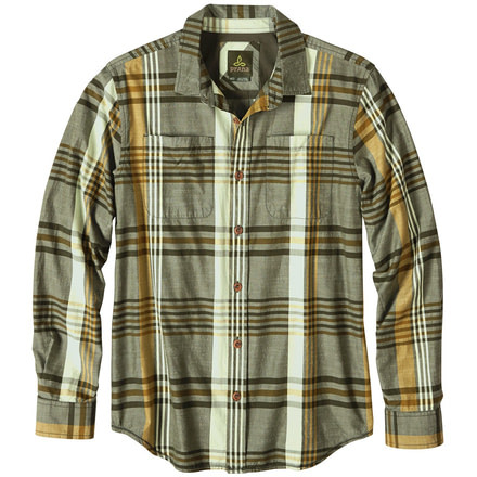 prAna Delaney Flannel Shirt - Men's-Dark Olive-X-Large