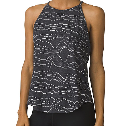 prAna Graphic You Tank Womens, Black Tidepool, Small, W11180718-BKTP-S