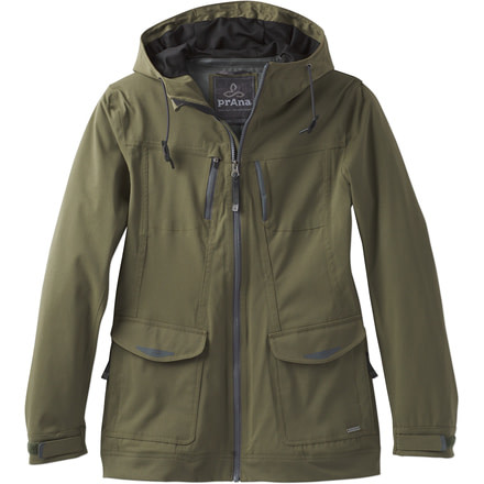 prAna Halle Hooded Jacket - Women's-Cargo Green-Large
