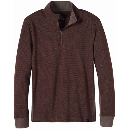 prAna Irwin 1/4 Zip Shirt - Men's -Dark Umber-Small