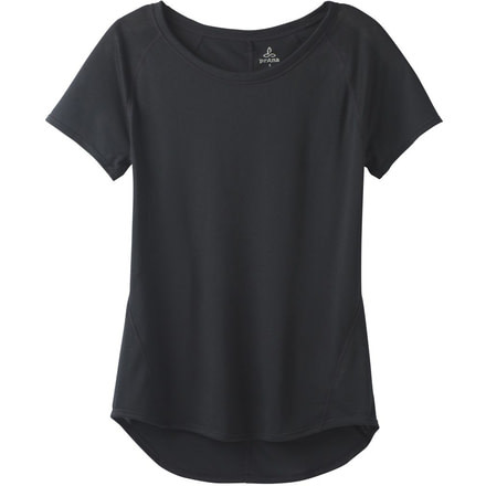 prAna Iselle Short Sleeve Tee - Womens, Black, Small, W11190667-BLK-S
