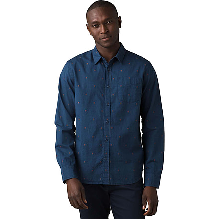 prAna Lewisville Shirt, Nautical Scratch, Large, 1964251-400-ST-L
