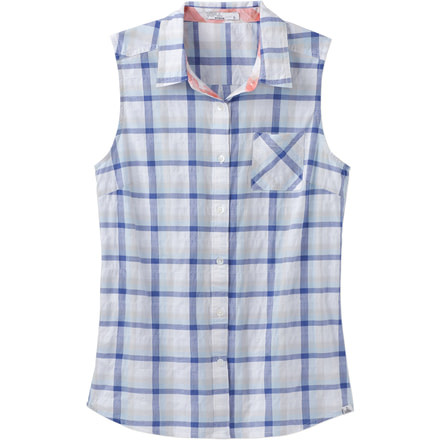 prAna Lexi Button Down Top - Women's-Cobalt-Medium
