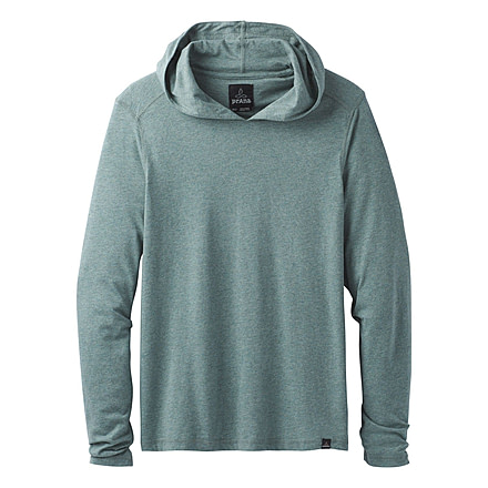 prAna Long Sleeve Hood - Men's, Starling Green Heather, X-Large, M21181338-SRHT-XL