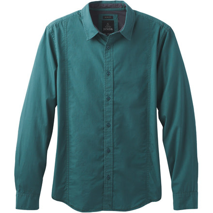 prAna Lukas Slim Long Sleeve Shirt - Men's-Deep Balsam-Small