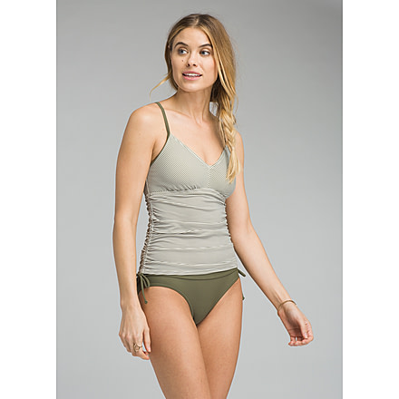 prAna Moorea Tankini Swim Top - Women's, Cargo Green Stripe, XSmall, W1MOOR113-CGST-XS