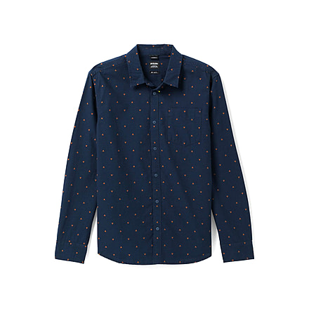 prAna Mountain Drift Long Sleeve - Men's, Large, Nautical, 1968211-400-SL-L