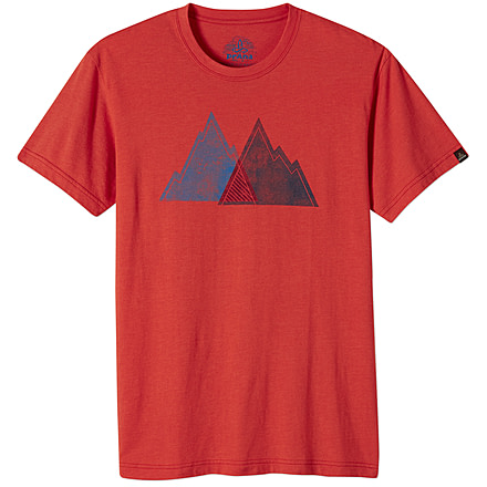 prAna Mountain Slim T-Shirt - Men's -Cayenne Heather-Small