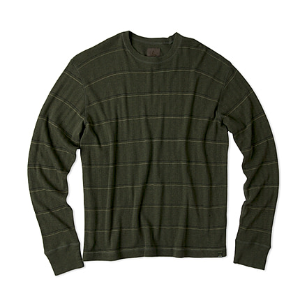 prAna Ninebark Longsleeve Crew - Men's-Leaf-Small