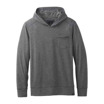 prAna Pacer Long Sleeve Pullover Hoodie - Men's, Charcoal, Medium, M23170393-CHR-M