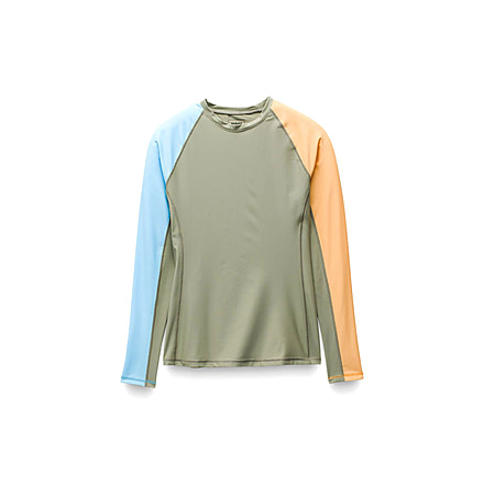 prAna Baja Bound LS Rashguard - Womens, Sweet Agave Color Block, XL, 2066561-300-XL